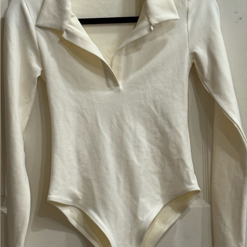 Zara Cream Bodysuit Top